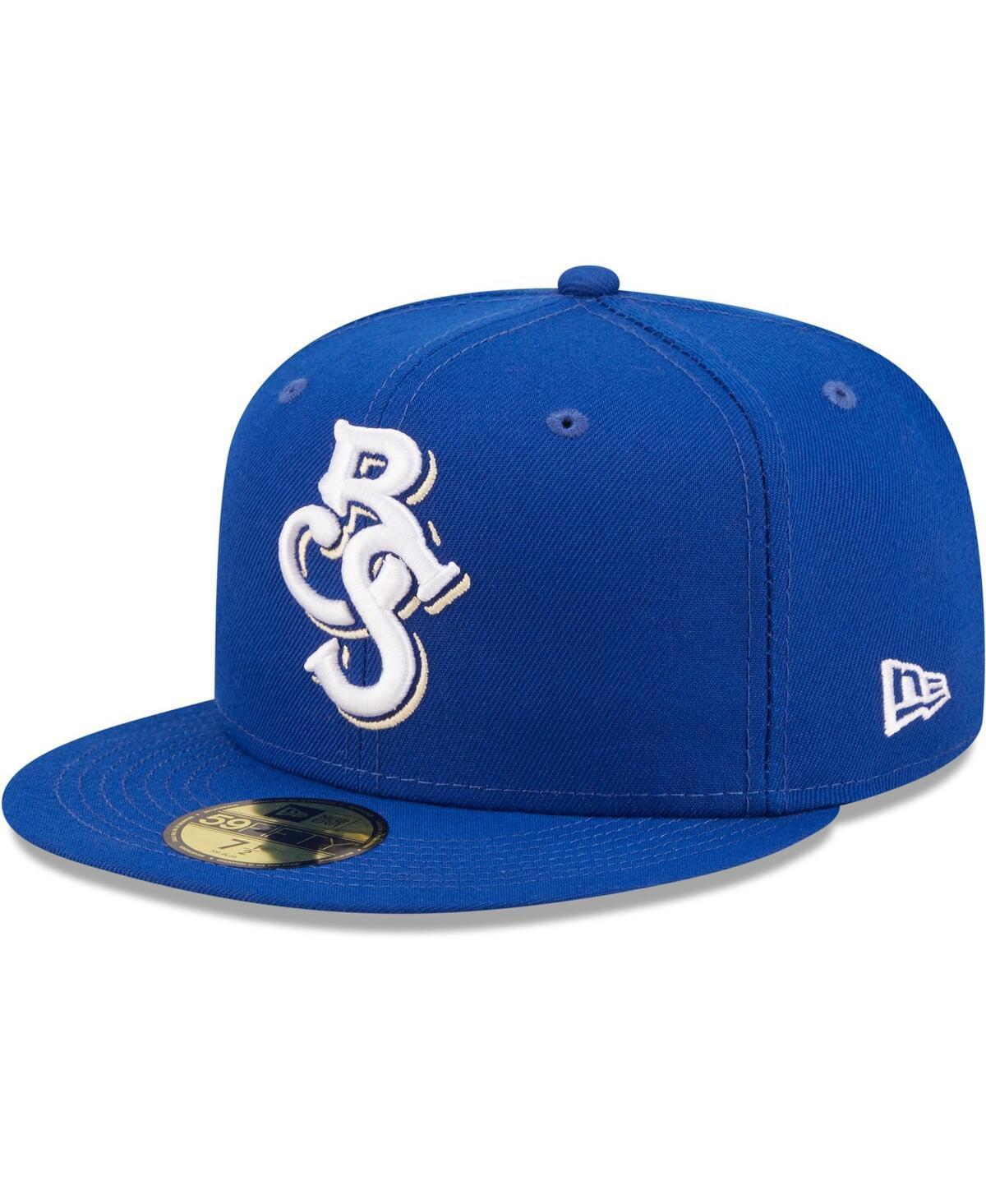 Mens New Era Blue Biloxi Shuckers Authentic Collection 59FIFTY Fitted Hat Product Image