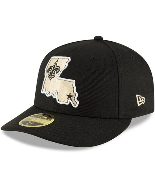 Mens New Era New Orleans Saints Alternate Logo Omaha Low Profile 59FIFTY Fitted Hat Product Image