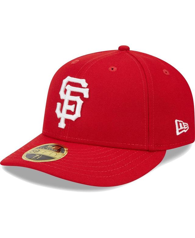 Mens New Era Scarlet San Francisco Giants Low Profile 59FIFTY Fitted Hat Product Image