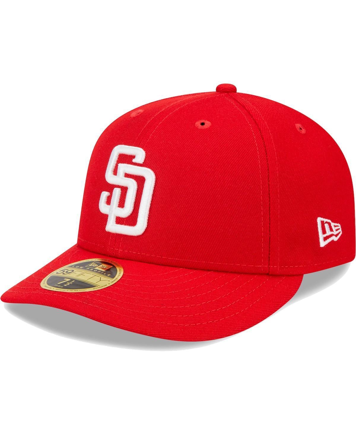 Men's New Era Scarlet San Diego Padres Low Profile 59FIFTY Fitted Hat Product Image