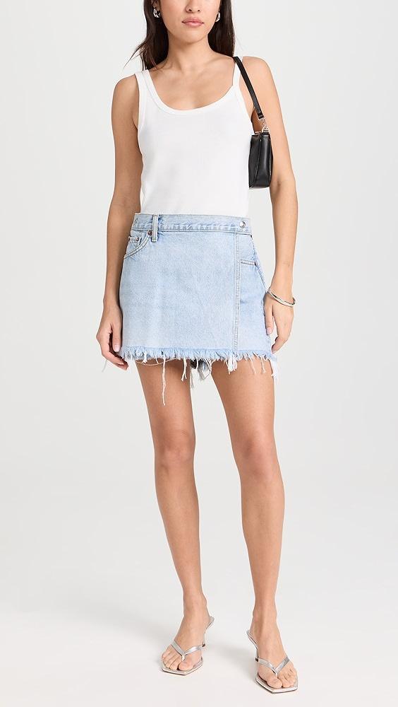 RE/DONE RE/DONE x Pam Mid Rise Wrap Skirt | Shopbop Product Image