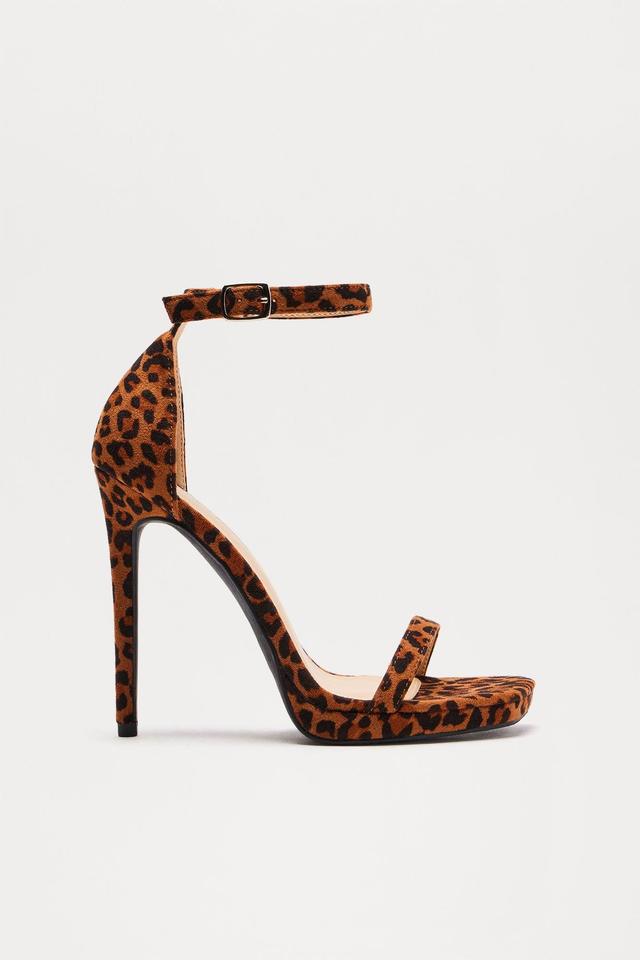 Always On My Mind Heeled Sandals - Leopard Product Image