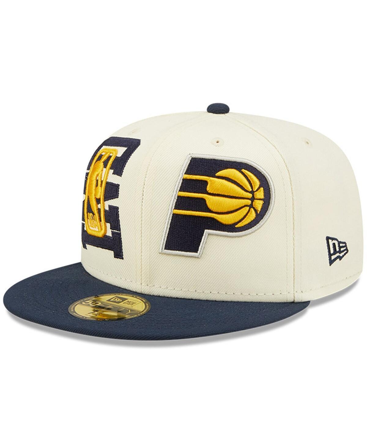 Mens New Era Cream Indiana Pacers 2022 Nba Draft 59FIFTY Fitted Hat - Cream Product Image