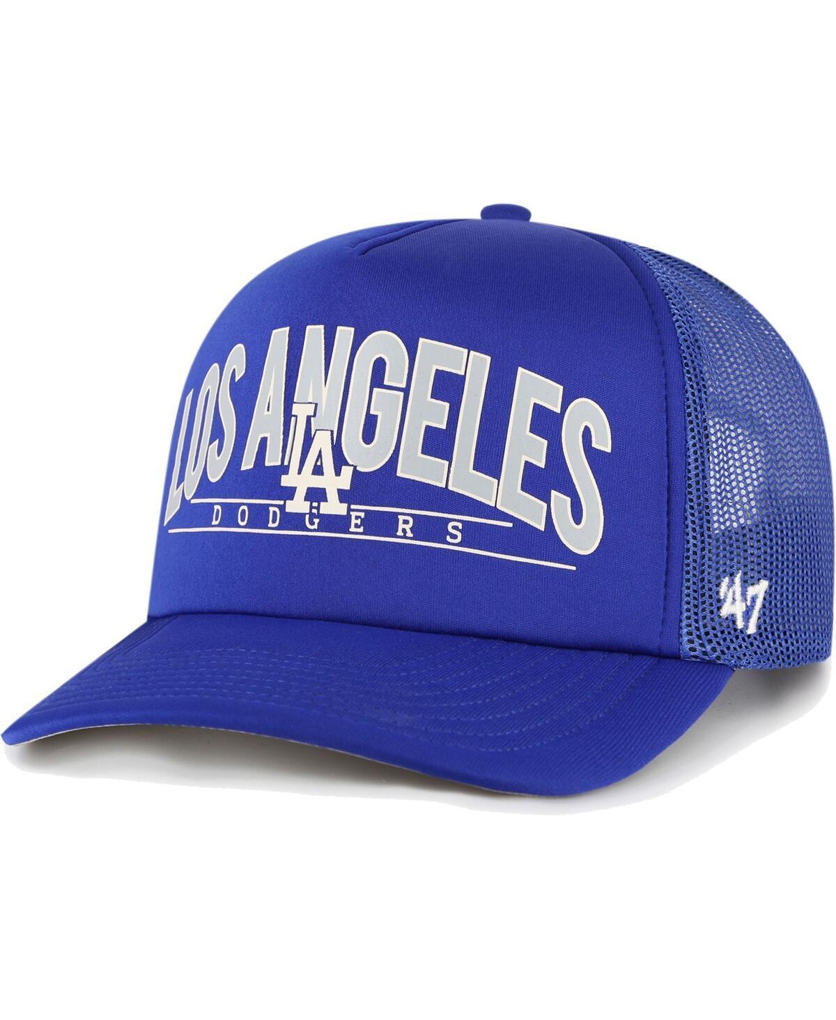 Mens 47 Royal Los Angeles Dodgers Backhaul Foam Trucker Snapback Hat Product Image