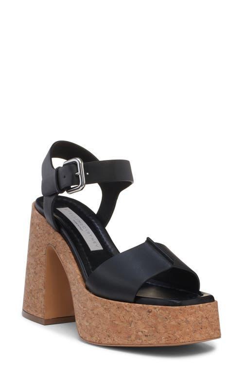 Stella McCartney Skyla Alter Sporty Mat Sandal in Black - Black. Size 37 (also in 38, 40, 41). Product Image