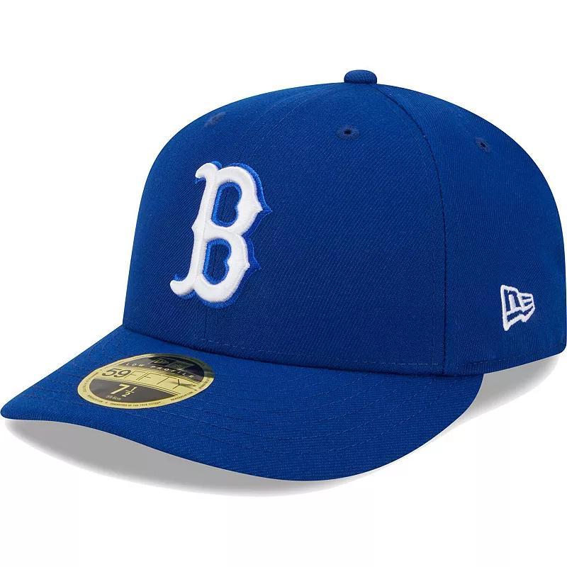 Mens New Era Royal Boston Red Sox White LogoLow Profile 59FIFTY Fitted Hat Product Image