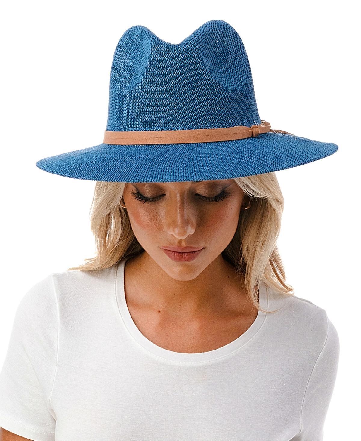 Marcus Adler Womens Short-Brim Packable Straw Panama Hat Product Image