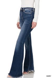 1715   Easley Hi-Rise Panel Flare Jeans by Zenana Product Image