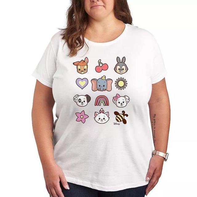 Disneys Plus Size Character Group Graphic Tee, Womens Product Image