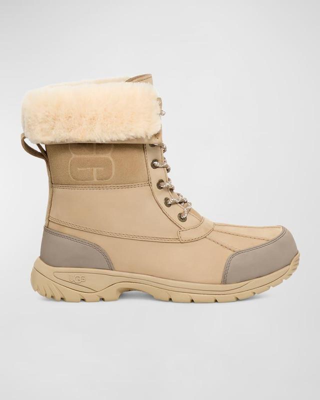 Men's Butte Logo Waterproof Leather Snow Boots Product Image