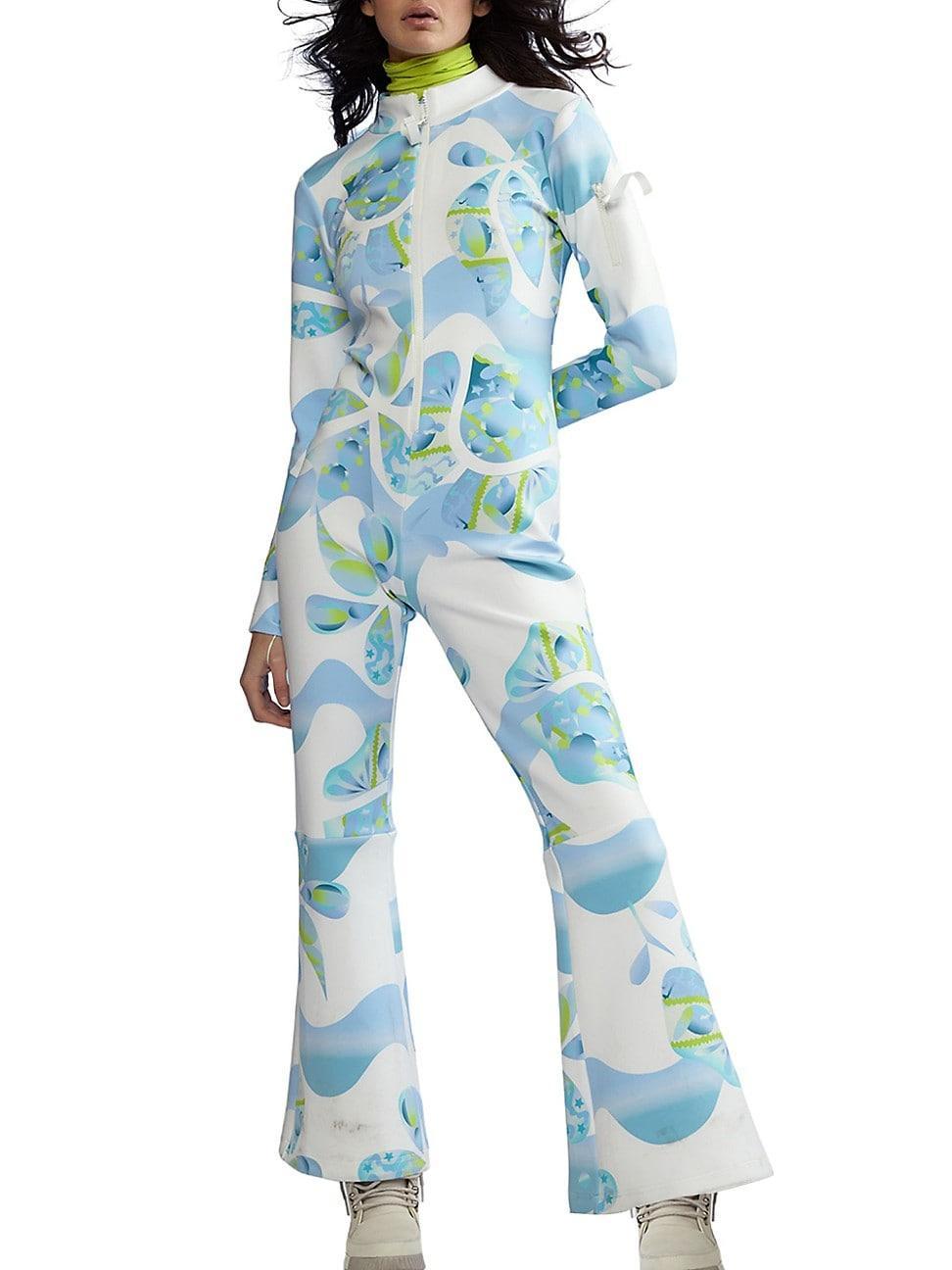 Womens Floral Water Repellent Ski Jumpsuit Product Image