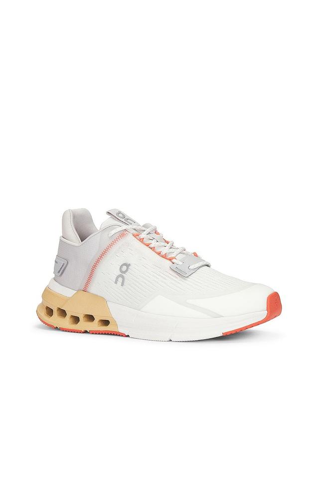 On Cloudnova Flux Sneaker in Undyed White & Savannah - White. Size 6 (also in ). Product Image