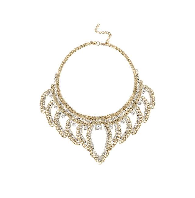 Sohi Womens Marquise Bling Statement Necklace Product Image