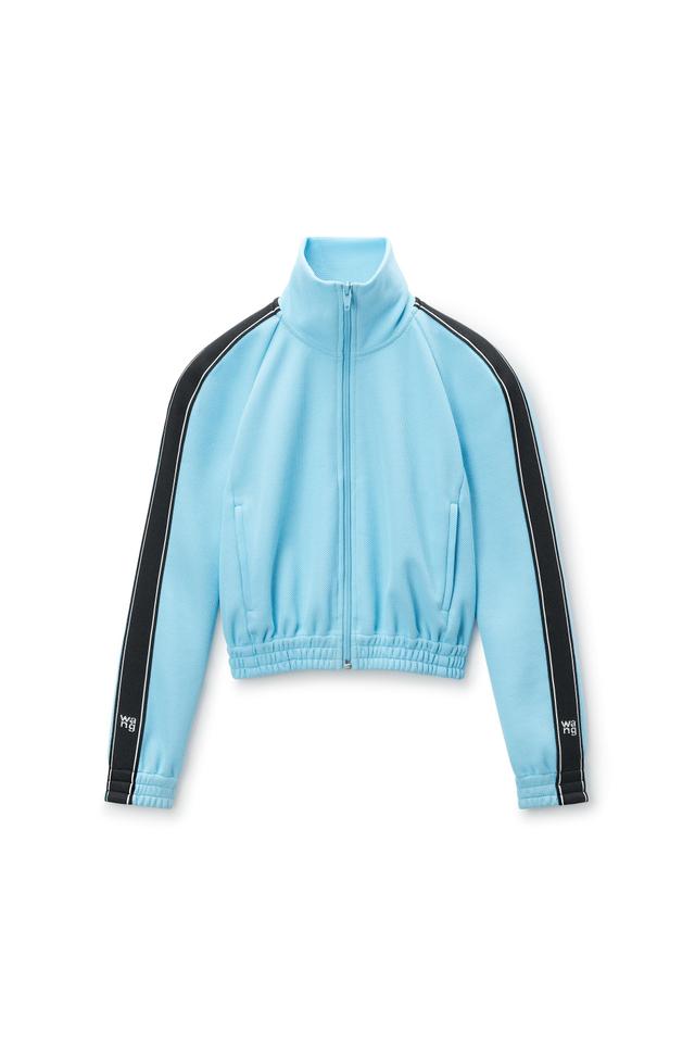 Cropped Track Jacket With Logo Tape In Pique Product Image