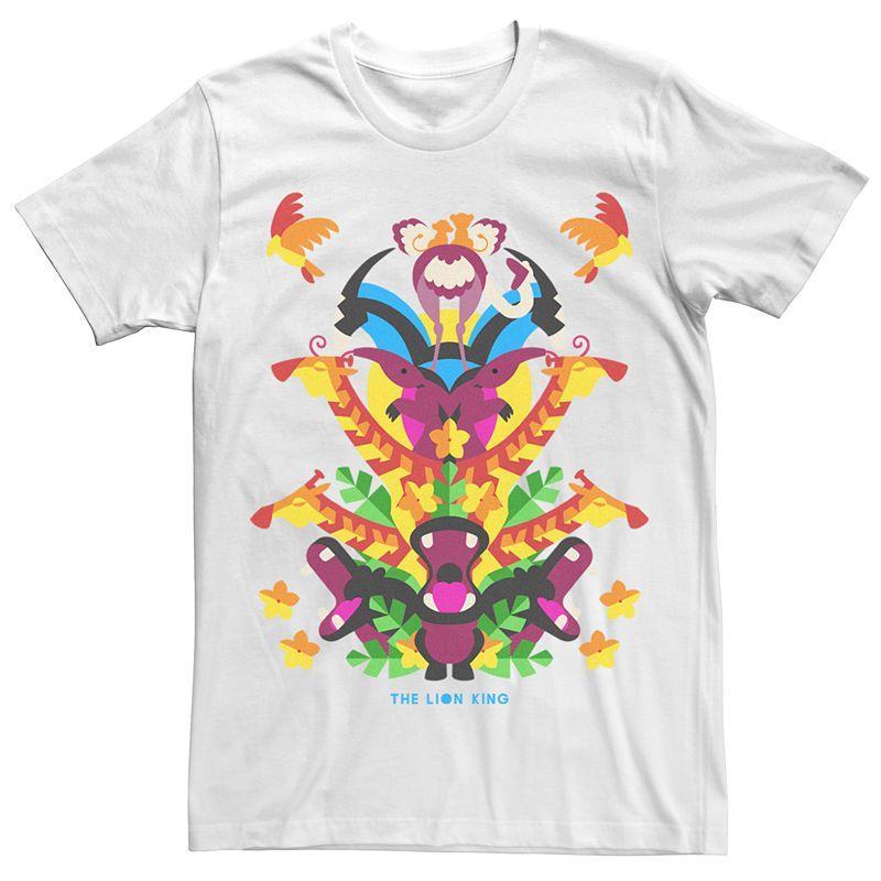 Mens Lion King Colorful Animal Stack Tee Product Image