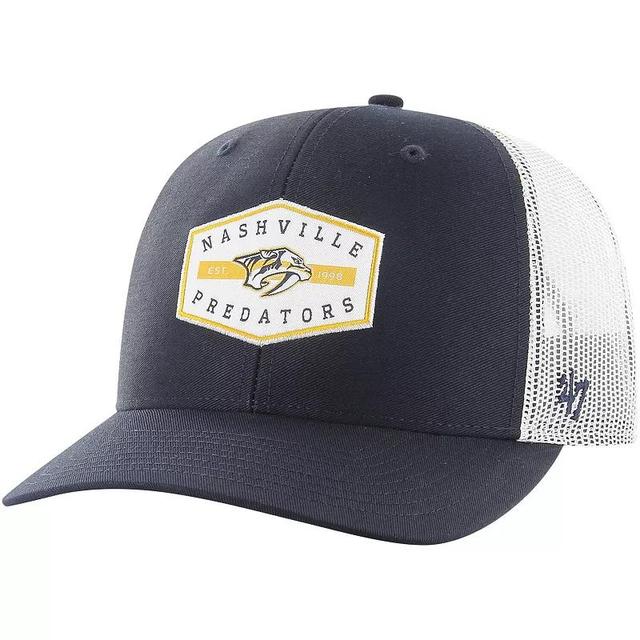 Mens 47 Navy Nashville Predators Convoy Trucker Adjustable Hat, Pdt Blue Product Image