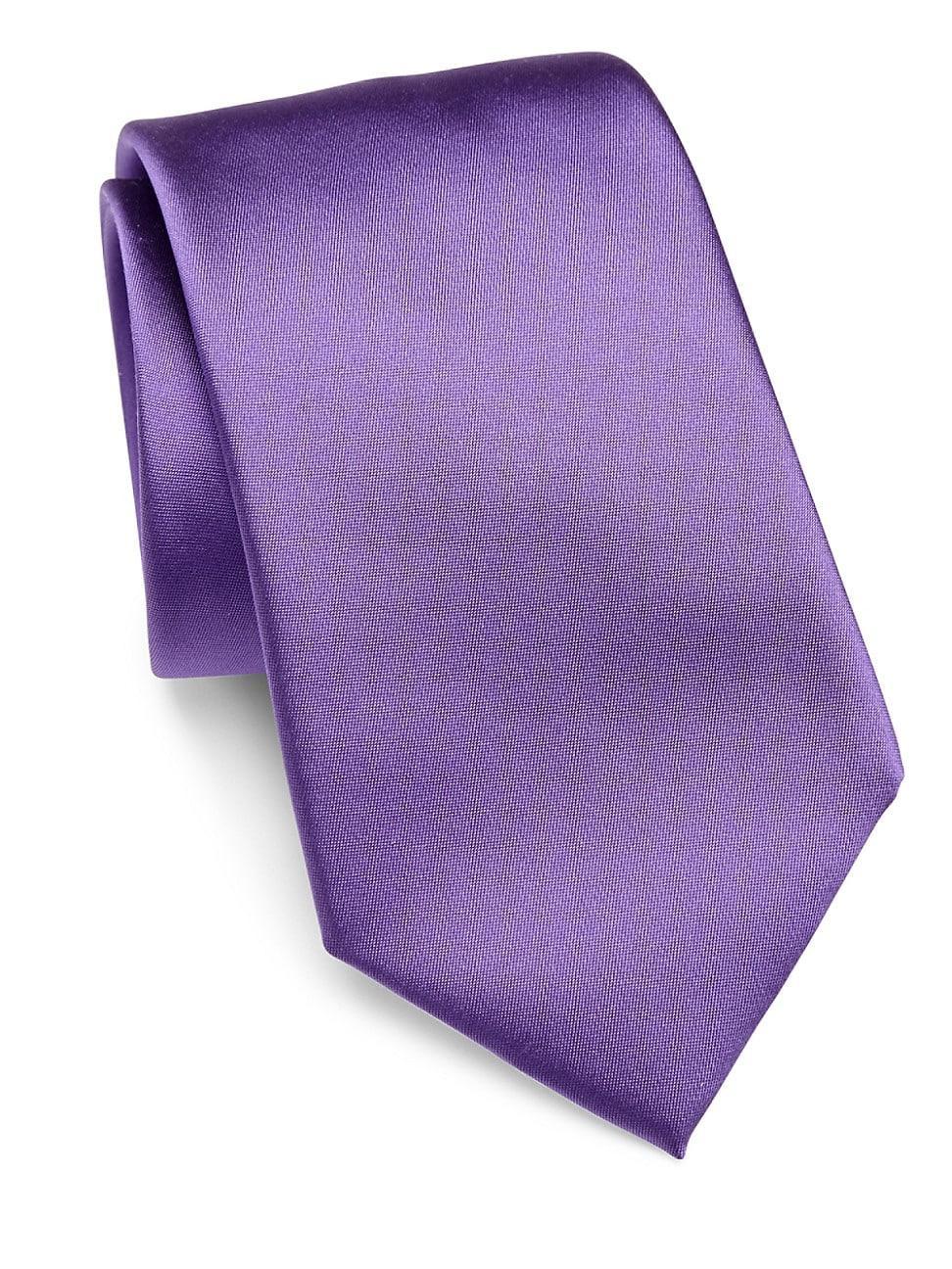 Mens Diagonal Stripe Silk Tie Product Image