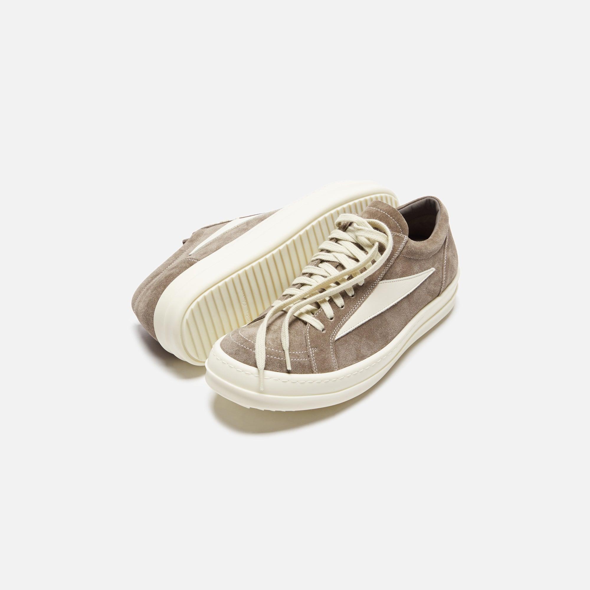 Rick Owens WMNS Vintage Sneakers - Dust / Milk / Milk Female Product Image