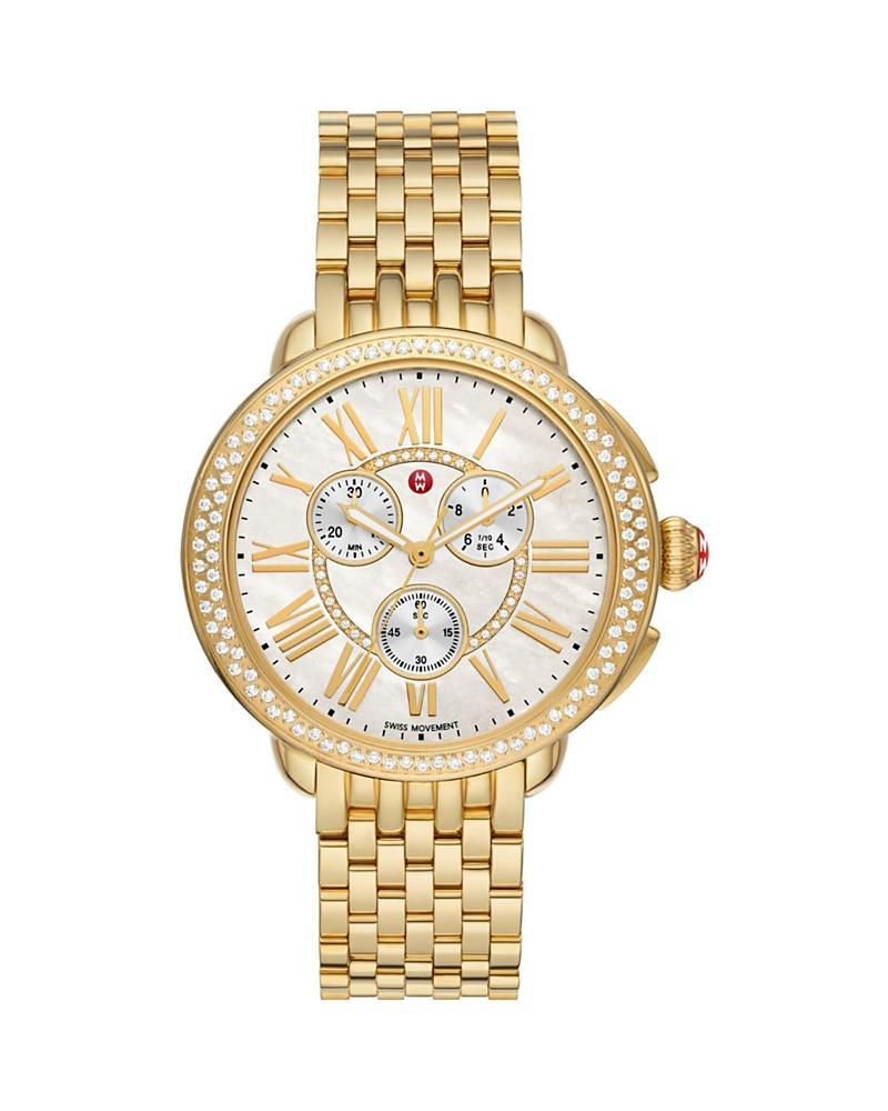 MICHELE Serein Diamond Bracelet Chronograph Watch, 40mm x 38mm Product Image