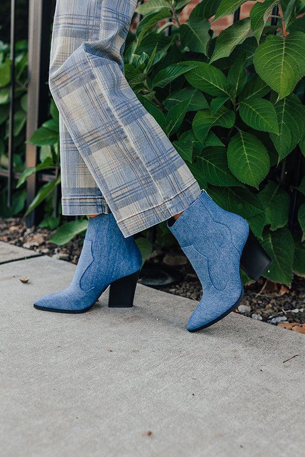 The Bethany Denim Bootie Product Image