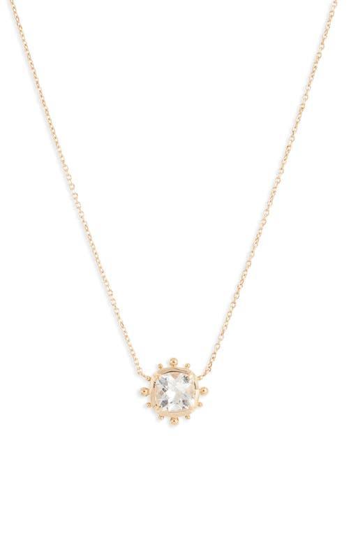 Anzie Dew Drop Avery White Topaz Pendant Necklace Product Image