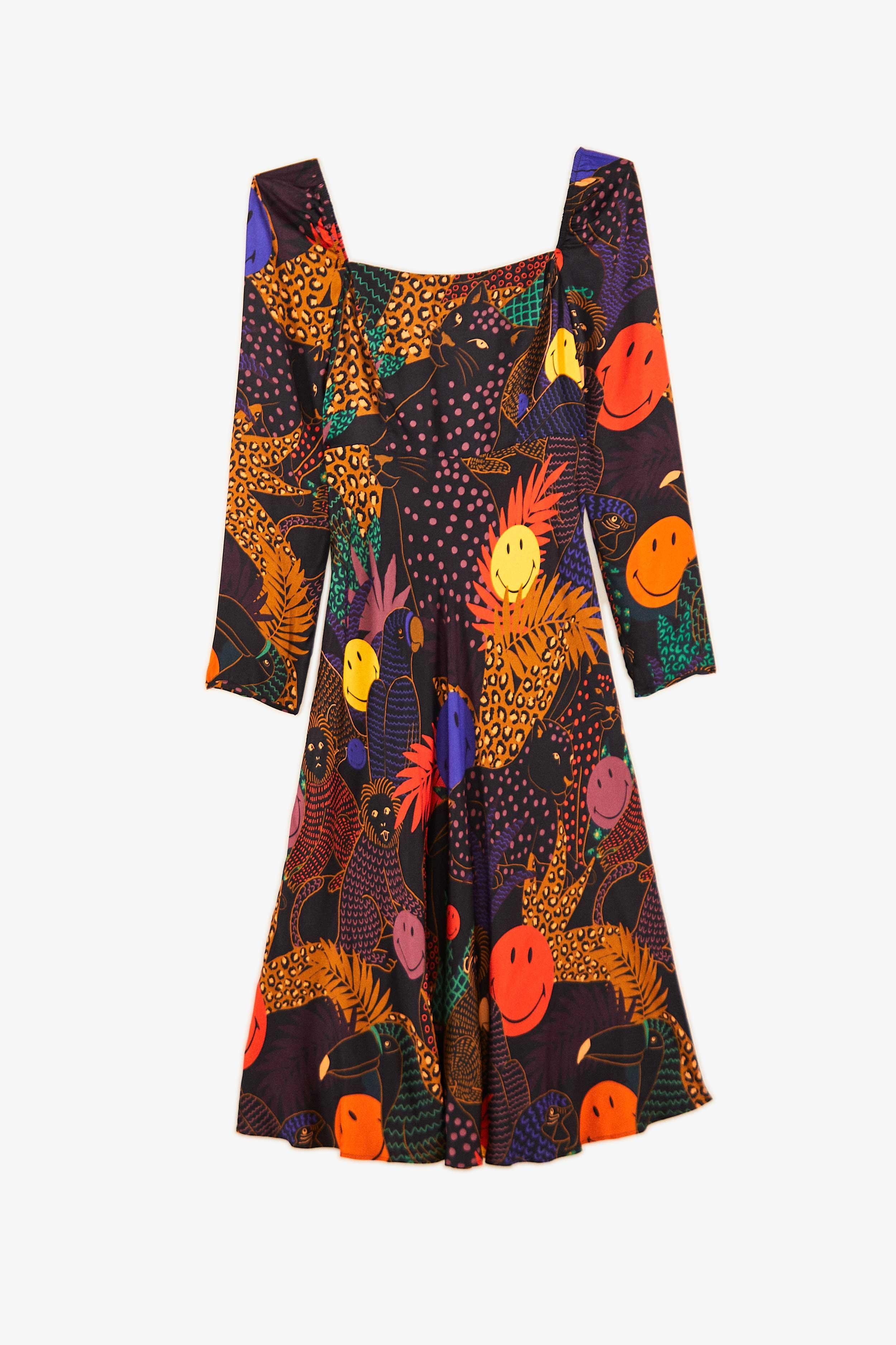 Pop Jungle Smiley® Midi Dress Product Image