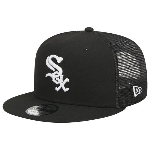 New Era Mens New Era White Sox Evergreen Trucker Hat - Mens Black/White Product Image