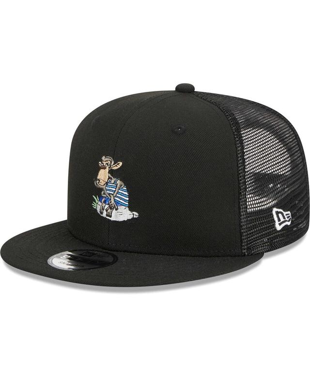 Mens New Era Black The Wild Thornberrys Darwin Trucker 9FIFTY Snapback Hat Product Image