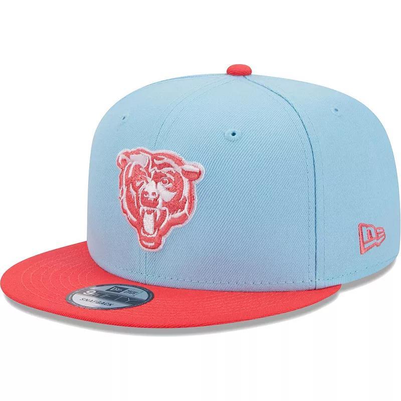 Mens New Era Light Blue Chicago Bears Two-Tone Color Pack 9FIFTY Snapback Hat - Light Blue Product Image