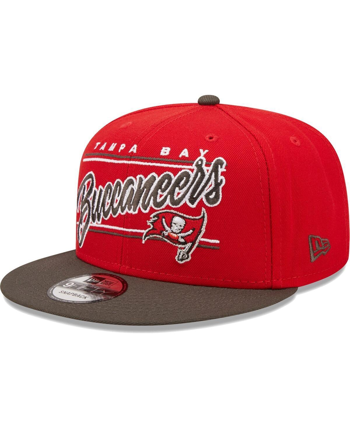 Mens New Era Scarlet Tampa Bay Buccaneers Team Script 9FIFTY Snapback Hat - Scarlet Product Image