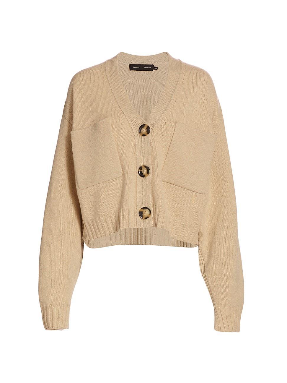 Womens Eco Cashmere Core Knit Cardigan Product Image