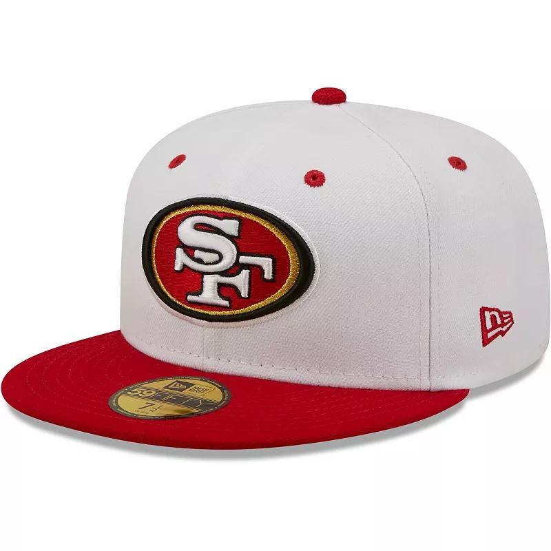 Mens New Era /Scarlet San Francisco 49ers Flipside 59FIFTY Fitted Hat Product Image