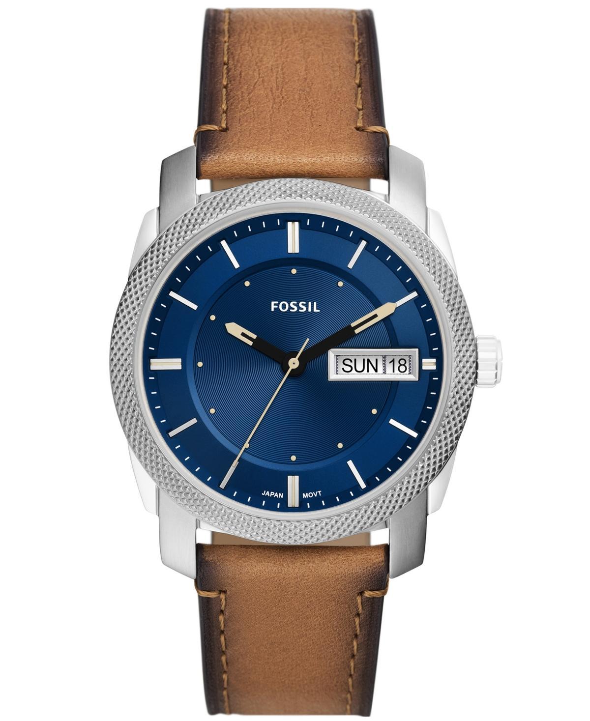 Fossil Machine Leather Strap Watch, 42mm Product Image