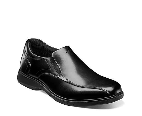 Nunn Bush Shoes KORE Pro Bike Toe Slip On Black Product Image