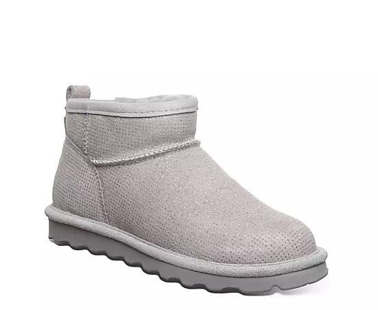 Bearpaw Womens Shorty Exotic Water Resistant Fur Boot Product Image