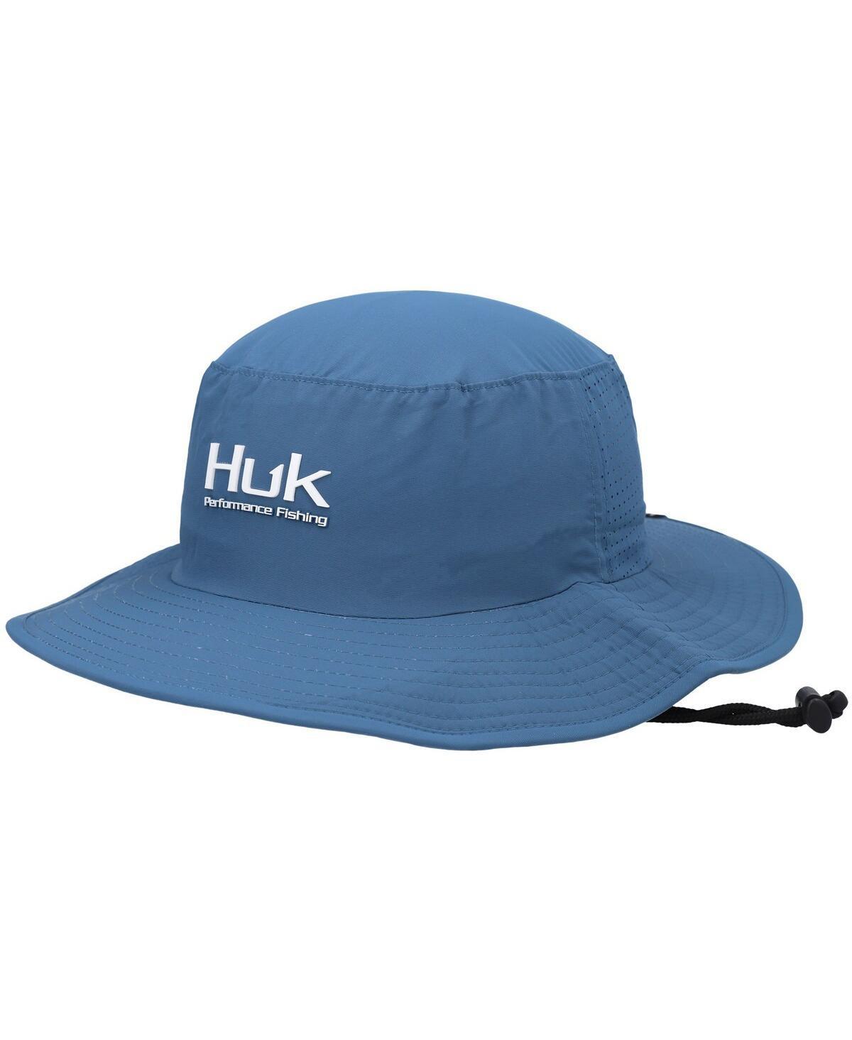 Mens Huk Blue Solid Boonie Bucket Hat Product Image