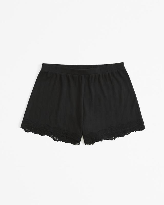 Lace and Pointelle Sleep Short Product Image