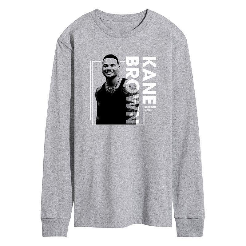 Mens Kane Brown Long Sleeve Graphic Tee Athletic Grey Product Image