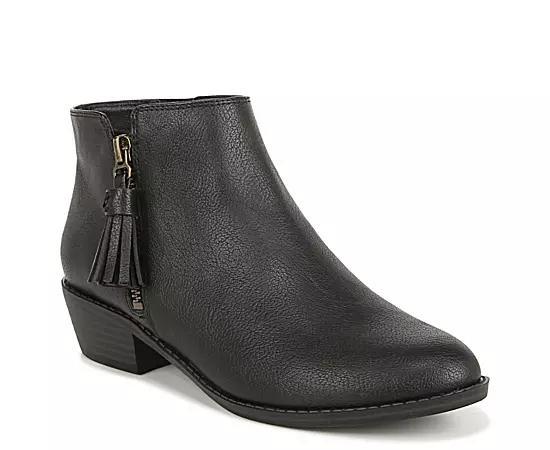 Zodiac Womens Val Zip Block-Heel Ankle Booties Product Image