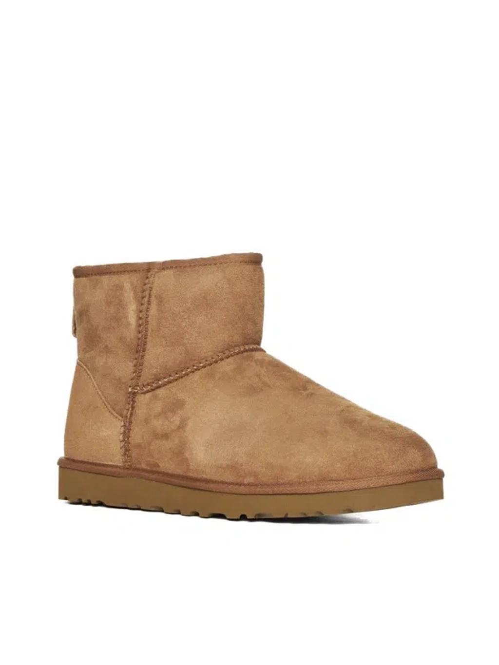 UGG Suede Mini Boots In Brown Product Image