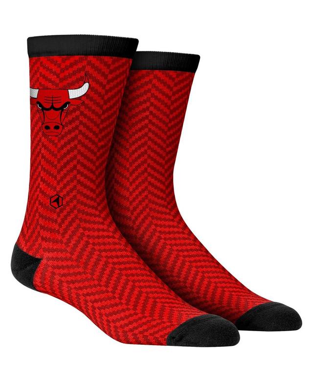 Mens Rock Em Socks Chicago Bulls Herringbone Dress Socks Product Image