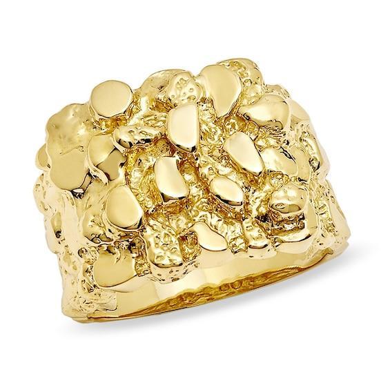 Men's Nugget Ring in 10K Gold Product Image