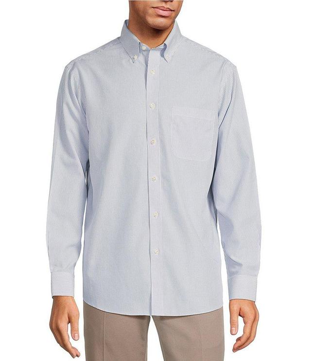 Gold Label Roundtree & Yorke Long Sleeve Pin Stripe Button Down Collar Shirt Product Image