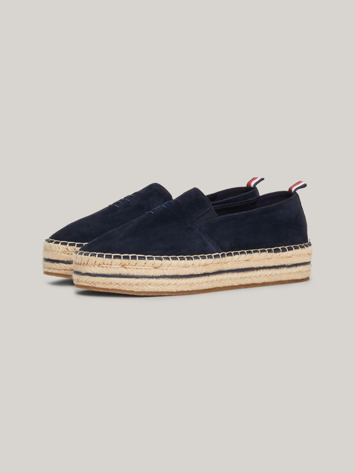 Tommy Hilfiger Women's TH Logo Suede Platform Espadrille Sandal Product Image