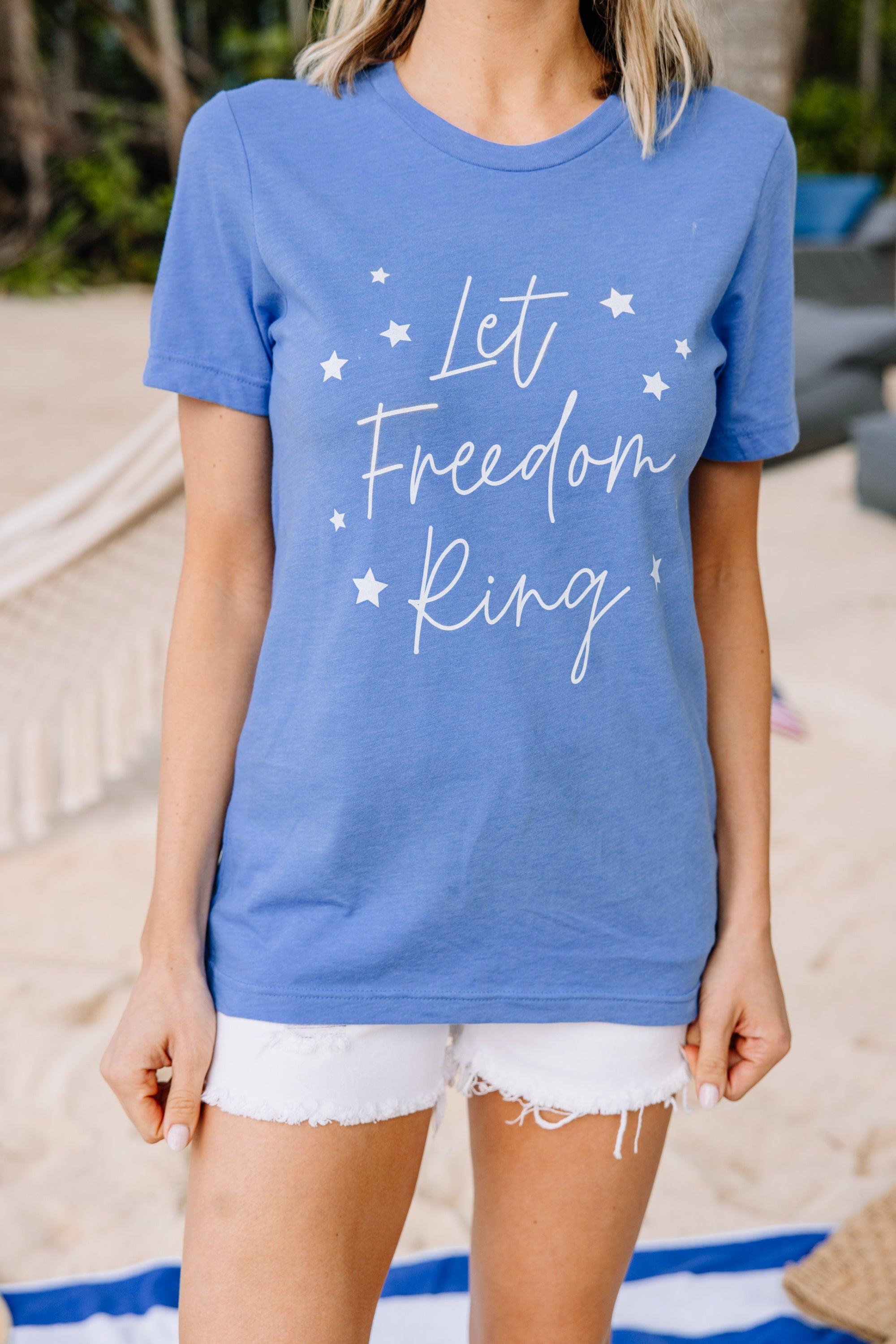 Let Freedom Ring Columbia Blue Graphic Tee Female Product Image