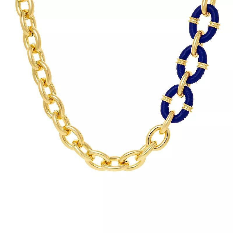 Emberly Multi-Link Necklace, Womens, Blue Product Image