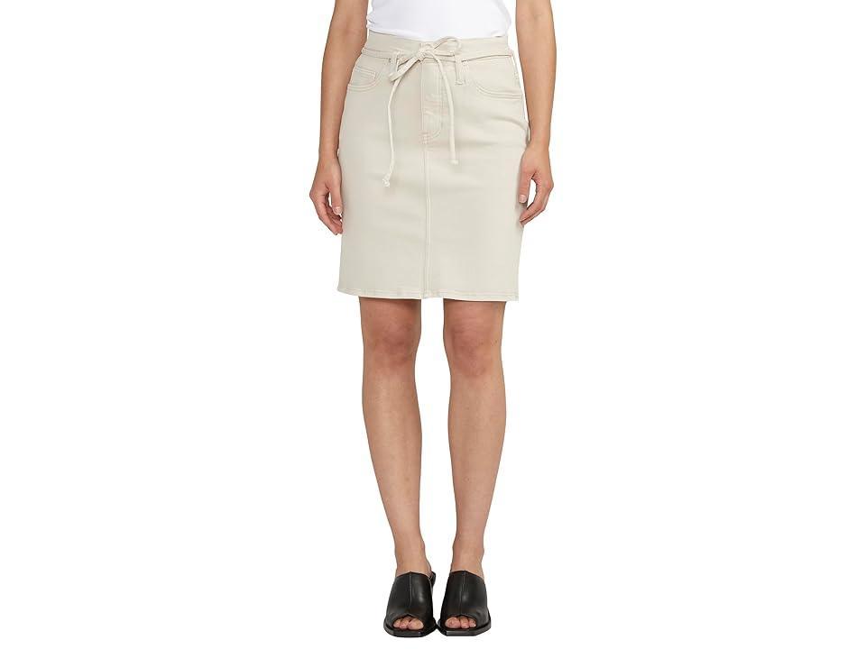 Jag Jeans Knee Length Skirt (Natural Almond) Women's Skirt product image