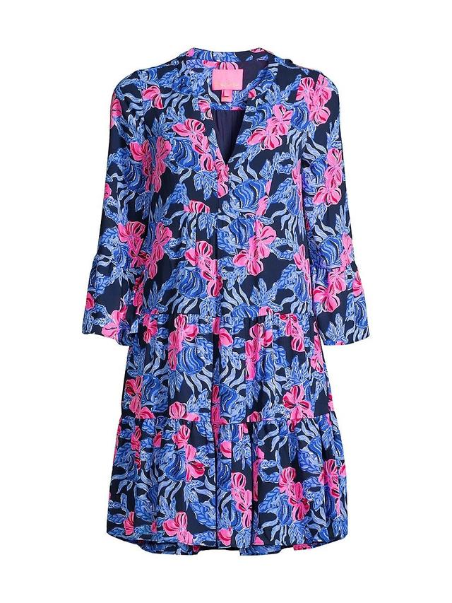 Womens Gabriel Floral Tiered Minidress Product Image