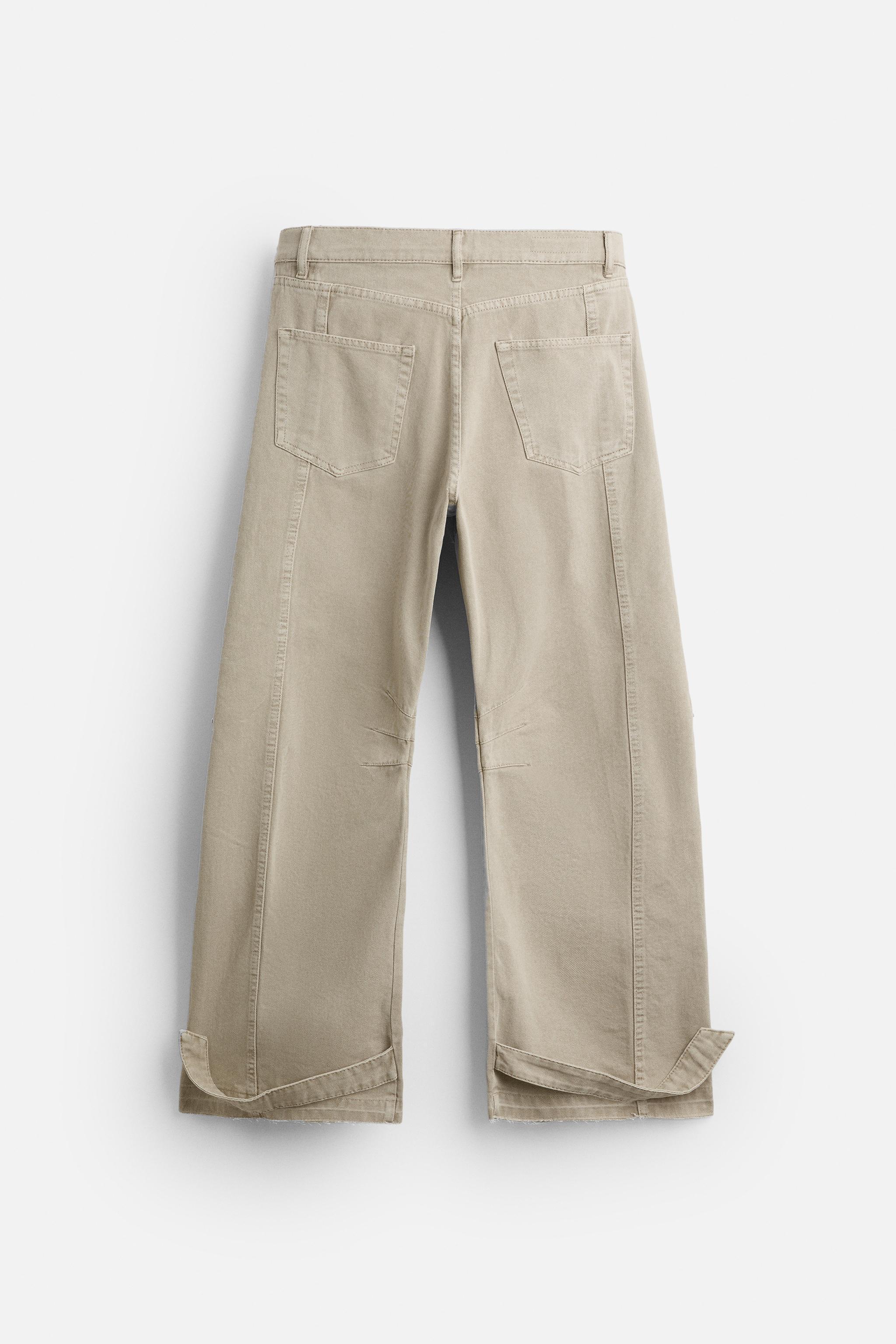 POCKET DENIM CARGO PANTS Product Image