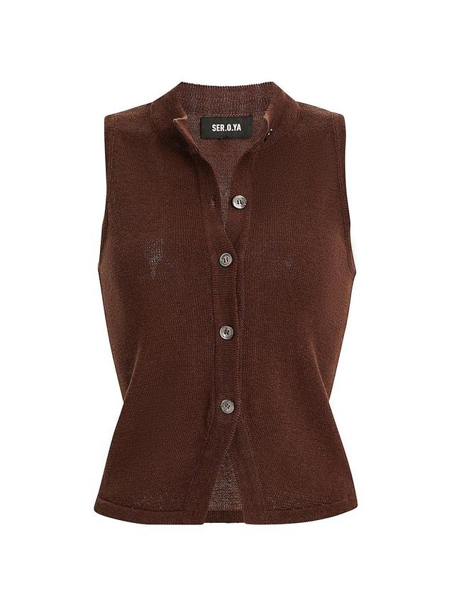 Womens Alani Knit Vest Top Product Image